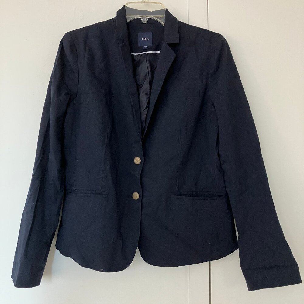 Gap part wool navy blazer sz 12 lined